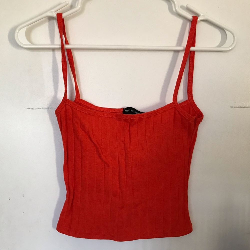 Pretty little thing orange crop top